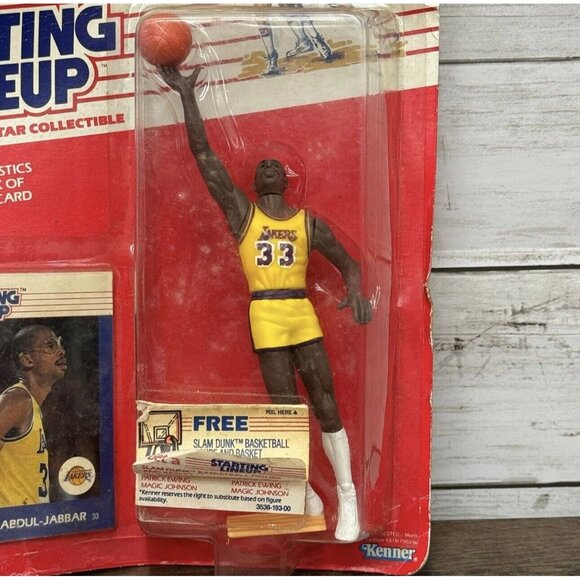 1988 KAREEM ABDUL-JABBAR #33 Los Angeles Lakers 1st Starting Lineup - Picture 4 of 8